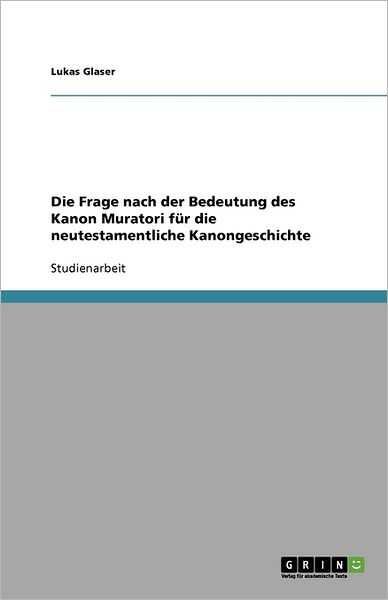 Cover for Glaser · Die Frage nach der Bedeutung des (Book) (2010)