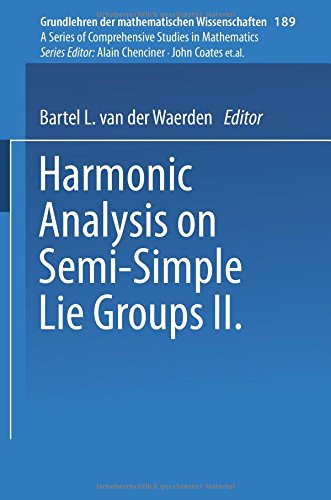 Cover for Garth Warner · Harmonic Analysis on Semi-Simple Lie Groups II - Grundlehren der mathematischen Wissenschaften (Paperback Book) [1972 edition] (2014)