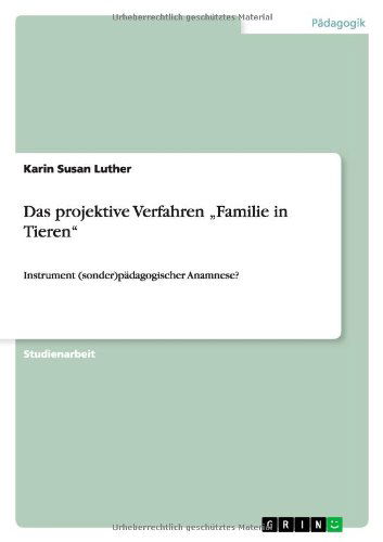 Cover for Luther · Das projektive Verfahren  Famili (Buch) [German edition] (2012)