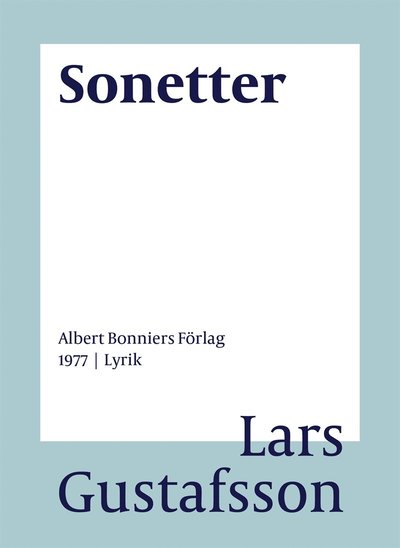 Cover for Lars Gustafsson · Sonetter (ePUB) (2016)