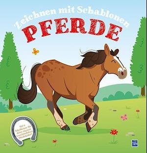 Cover for Zeichnen Mit Schablonen · Zeichnen mit Schablonen - Pferde (Buch)