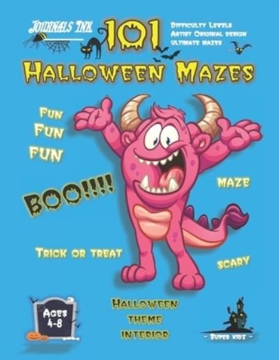 Cover for Sk · Halloween Maze Book for Kids Ages 4-8 (Paperback Bog) (2020)