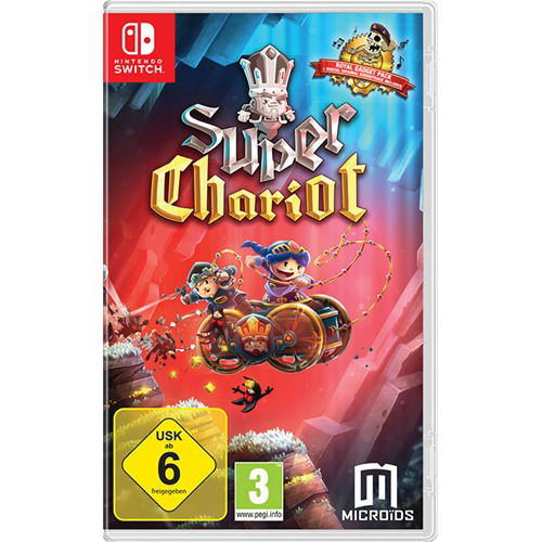 Cover for Maximum Entertainment UK Ltd · Super Chariot Code in a Box (SWITCH)