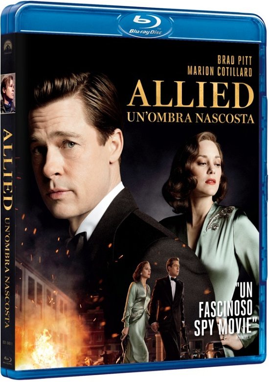 Cover for Brad Pitt Marion Cotillard · Allied - Un'ombra Nascosta (Blu-ray) (2021)
