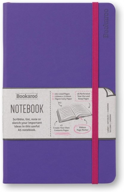 Cover for Bookaroo Notebook (A5) Journal - Purple (Taschenbuch) (2023)