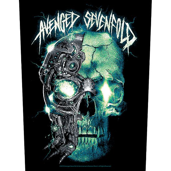 Cover for Avenged Sevenfold · Avenged Sevenfold Back Patch: Mechanical Skull (MERCH) [Black edition] (2020)