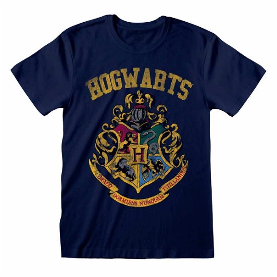 Harry Potter: Hogwarts Faded Crest (T-Shirt Unisex Tg. XL) - Rock Off - Other -  - 5056463491430 - 