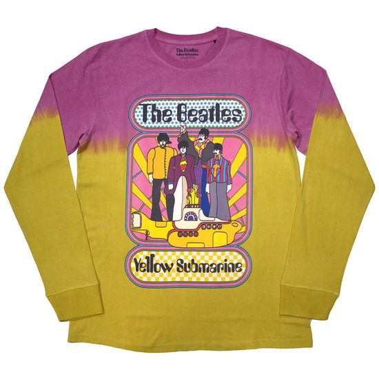 The Beatles Unisex Long Sleeve T-Shirt: Yellow Submarine Band Frame (Wash Collection) - The Beatles - Merchandise -  - 5056737268430 - July 22, 2024