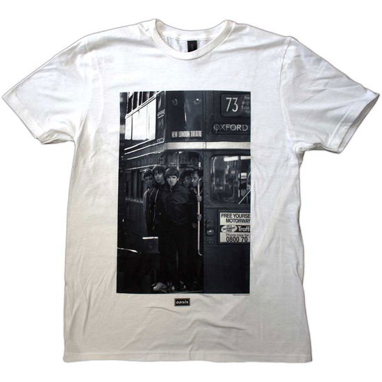 Oasis Unisex T-Shirt: London Bus Photo - Oasis - Merchandise -  - 5056737271430 - 