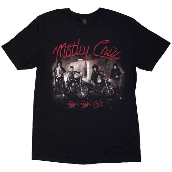 Cover for Mötley Crüe · Motley Crue Unisex T-Shirt: Girls, Girls, Girls Vintage (Black) (T-shirt) [size S] (2024)