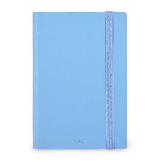 12-month Diary - 2024 - Medium Daily Diary - Light Blue - Legami - Livros - LEGAMI - 8053610789430 - 1 de agosto de 2023