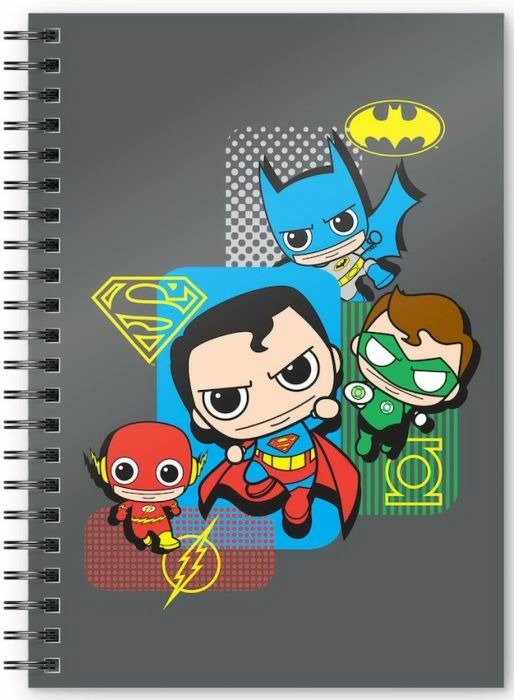 DC COMICS - Justice League Chibi - A5 Spiral Noteb - Notebook - Merchandise -  - 8435450240430 - 15. marts 2020