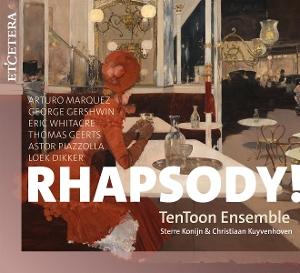 Cover for TenToon Ensemble | Sterre Konijn | Christiaan Kuyvenhoven · Rhapsody! (CD) (2025)
