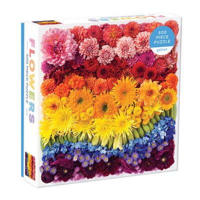 Rainbow Summer Flowers 500 Piece Puzzle - Julie Ream Galison - Brætspil - Galison - 9780735361430 - 21. januar 2020