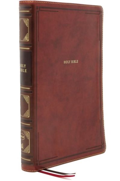 Cover for Thomas Thomas Nelson · NKJV, Thinline Reference Bible, Large Print, Leathersoft, Brown, Red Letter Edition, Comfort Print Holy Bible, New King James Version (Buch) (2020)