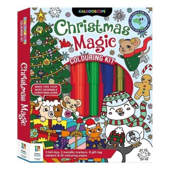 Cover for Hinkler Pty Ltd · Kaleidoscope Colouring Kit Christmas Magic - Colouring Kit (Buch) (2023)