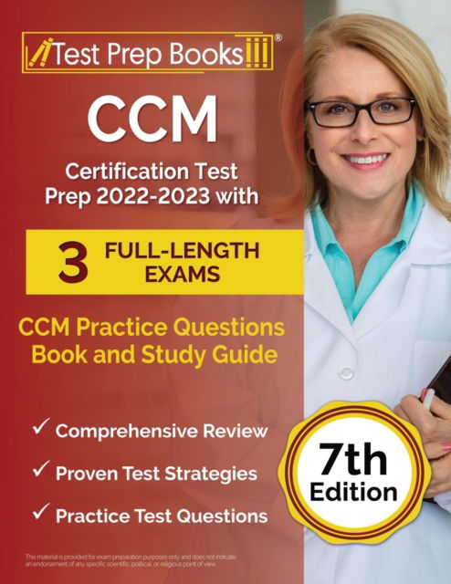 Cover for Joshua Rueda · CCM Certification Test Prep 2022-2023 with 3 Full-Length Exams: CCM Practice Questions Book and Study Guide [7th Edition] (Paperback Book) (2022)