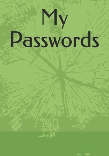 Cover for Carol Taylor · My Passwords (Paperback Book) (2019)