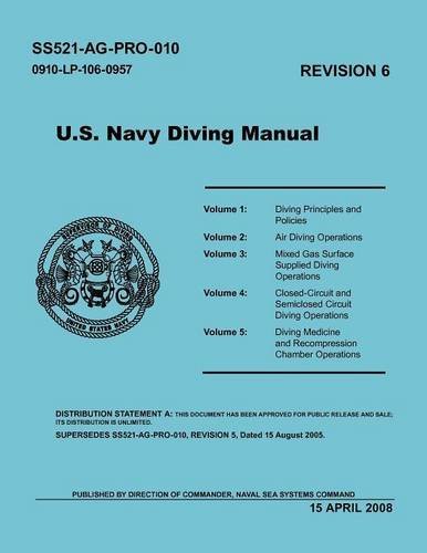 Cover for Naval Sea Systems Command · U.s. Navy Diving Manual (Revision 6, April 2008) (Taschenbuch) (2012)
