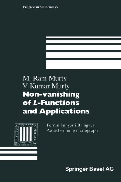 Cover for Ram M. Murty · Non-vanishing of L-Functions and Applications - Progress in Mathematics (Paperback Book) [Softcover reprint of the original 1st ed. 1997 edition] (2014)