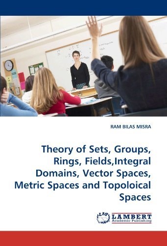 Cover for Ram Bilas Misra · Theory of Sets, Groups, Rings, Fields,integral Domains, Vector Spaces, Metric Spaces and Topoloical Spaces (Paperback Book) (2010)
