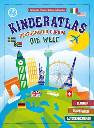 Cover for Kinderatlas Deutschland, Europa, die Welt (Bok) (2023)