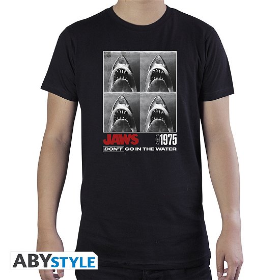 JAWS - Tshirt "Don't go in the water" man SS black - basic - Jaws - Outro - ABYstyle - 3665361088431 - 
