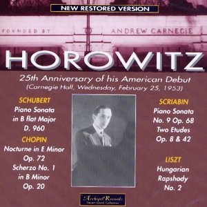 Cover for Horowitz · American Debut (Carnegie Hall 1953) Archipel Klassisk (CD) (2000)