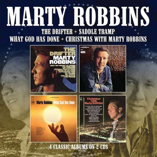 Cover for Marty Robbins · Drifter / Saddle Tramp/ What God Has Done / Christmas With (CD) (2018)
