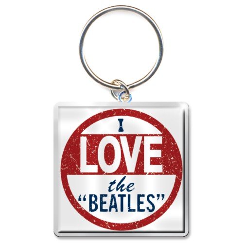 The Beatles Keychain: I Love the Beatles (Photo-print) - The Beatles - Merchandise - Apple Corps - Accessories - 5055295322431 - 21. oktober 2014