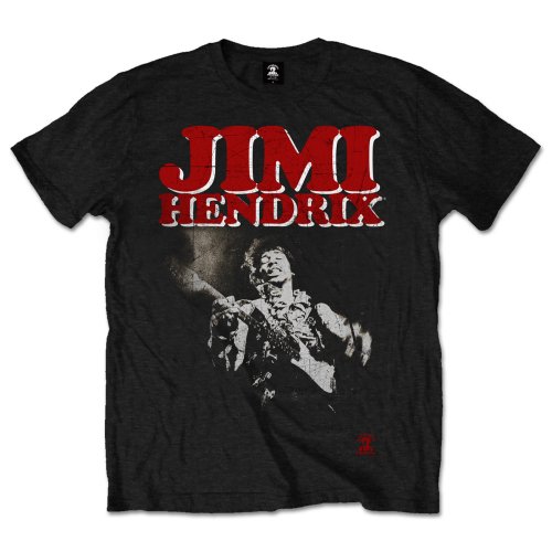 Jimi Hendrix Unisex T-Shirt: Block Logo - The Jimi Hendrix Experience - Merchandise - ROFF - 5055295377431 - 14 januari 2015