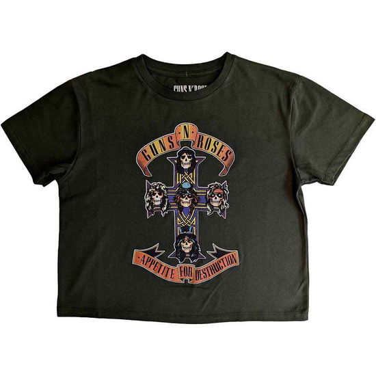 Guns N' Roses Ladies Crop Top: Appetite For Destruction - Guns N Roses - Fanituote -  - 5056561079431 - 