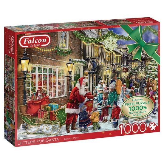 Cover for Falcon · Letters For Santa (2x1000 Stukjes) (Jigsaw Puzzle)