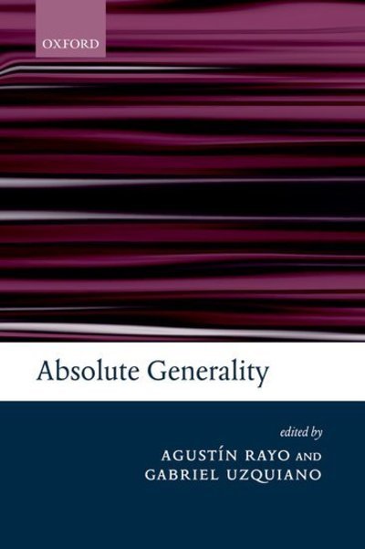 Cover for Uzquiano Eds Rayo · Absolute Generality (Pocketbok) (2006)