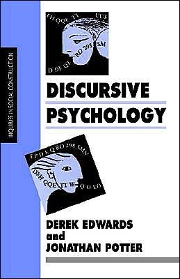 Cover for Derek Edwards · Discursive Psychology - Inquiries in Social Construction Series (Pocketbok) (1992)