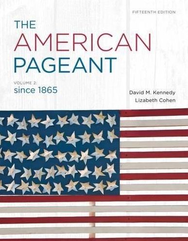 Cover for Kennedy, David (Stanford University) · The American Pageant, Volume 2 (Paperback Book) (2012)