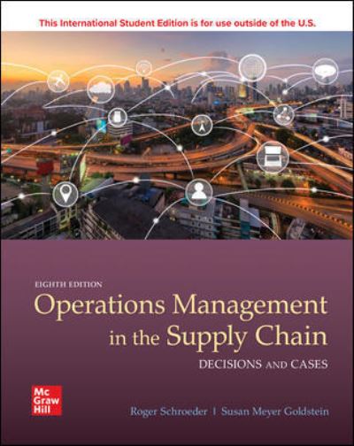 Cover for Roger Schroeder · Ise Operations Management in the Supply Chain: Decisions &amp; Cases (Taschenbuch) (2020)