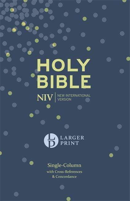 Cover for New International Version · NIV Larger Print Compact Single Column Reference Bible: Hardback - Larger Print (Hardcover Book) [Large Type / Large Print edition] (2015)