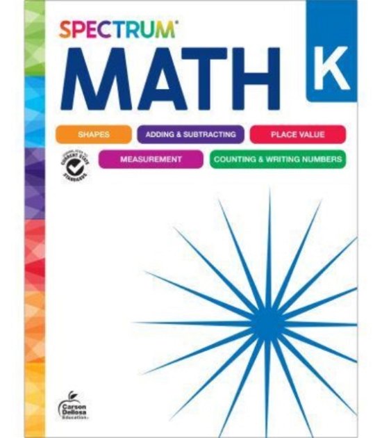 Spectrum Math Workbook Grade K - Spectrum - Bøger - Carson Dellosa - 9781483871431 - 6. maj 2024