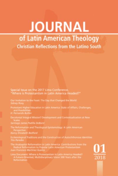 Cover for Lindy Scott · Journal of Latin American Theology, Volume 13, Number 1 (Book) (2018)