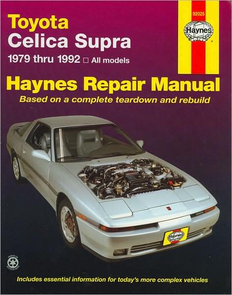 Cover for Haynes Publishing · Toyota Celica Supra 1979-1992) Haynes Repair Manual (USA) (Paperback Book) [2 Revised edition] (1988)