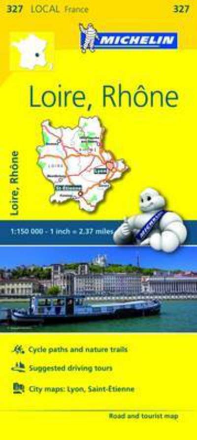 Michelin local Map: France blad 327: Loire, Rhone - Michelin - Bøker - Michelin - 9782067210431 - 5. april 2017