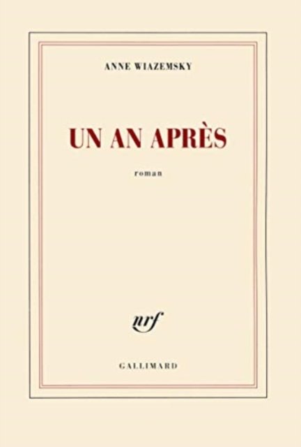 Cover for Anne Wiazemsky · Un an apres (MERCH) (2015)