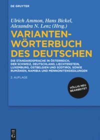 Cover for Ulrich Ammon · Variantenwoerterbuch des Deutschen (Hardcover Book) [2nd Updated and Extended edition] (2016)