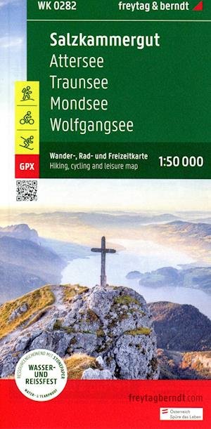 Cover for Salzkammergut, hiking, cycling and leisure map 1:50,000, freytag &amp; berndt, WK 0282 (Map) (2022)