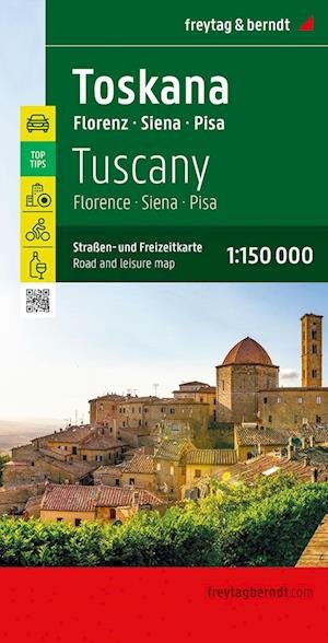 Cover for Ak 0610-23 Toskana · Tuscany - Florence, Siena, Pisa: Road and Leisure Map (Landkarten) (2023)