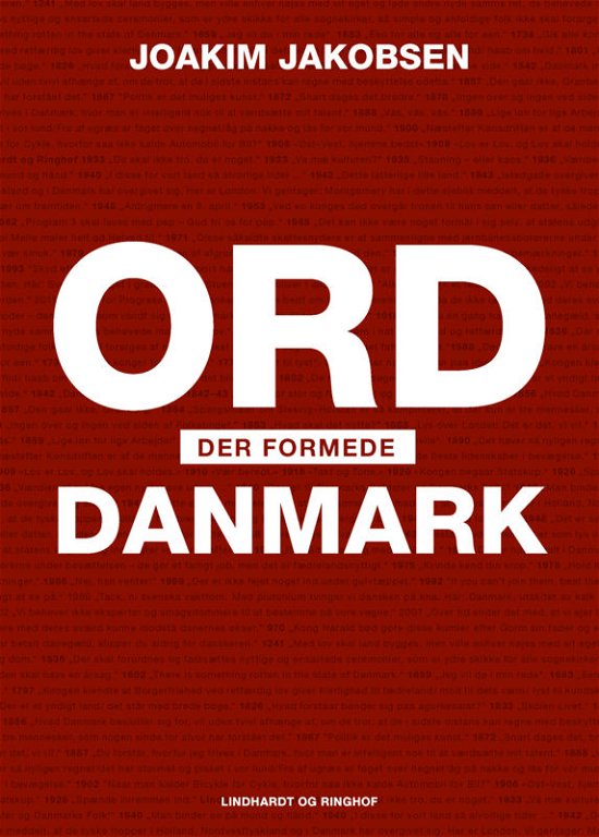 Cover for Joakim Jakobsen · Ord der formede Danmark (Gebundesens Buch) [1. Ausgabe] (2017)