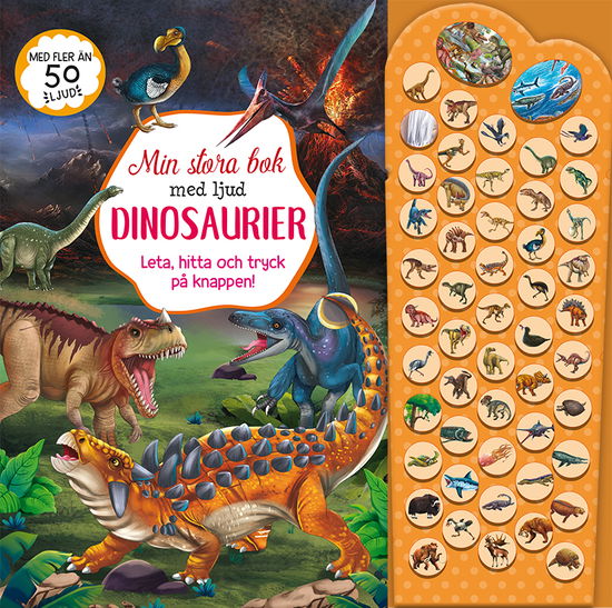 Dinosaurier: Leta, hitta och tryck på knappen! (Board book) (2024)