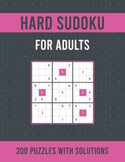 Hard Sudoku For Adults - Asamsudo Press Publication - Böcker - Independently Published - 9798513273431 - 1 juni 2021