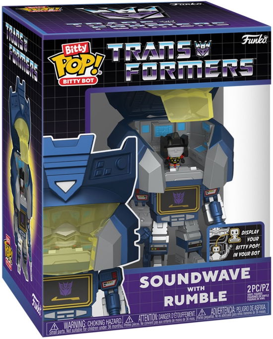 Funko Bitty Pop Bots Transformers Soundwave with - Bitty Pop Bots - Merchandise - Funko - 0889698836432 - 9. januar 2025